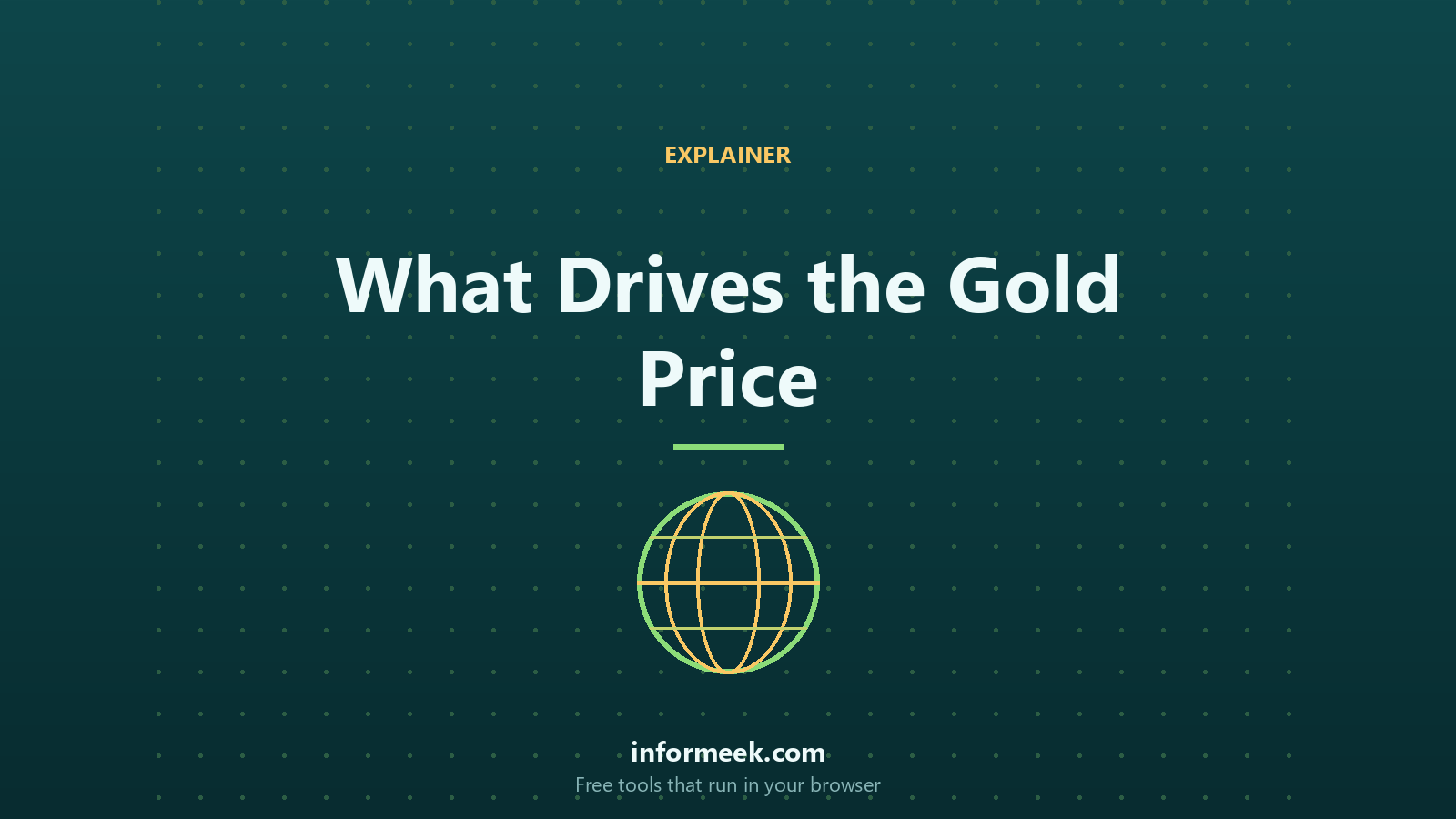 What Drives the Gold Price