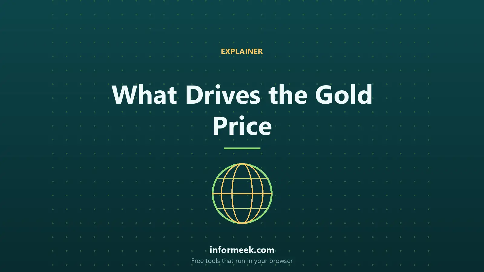 What Drives the Gold Price