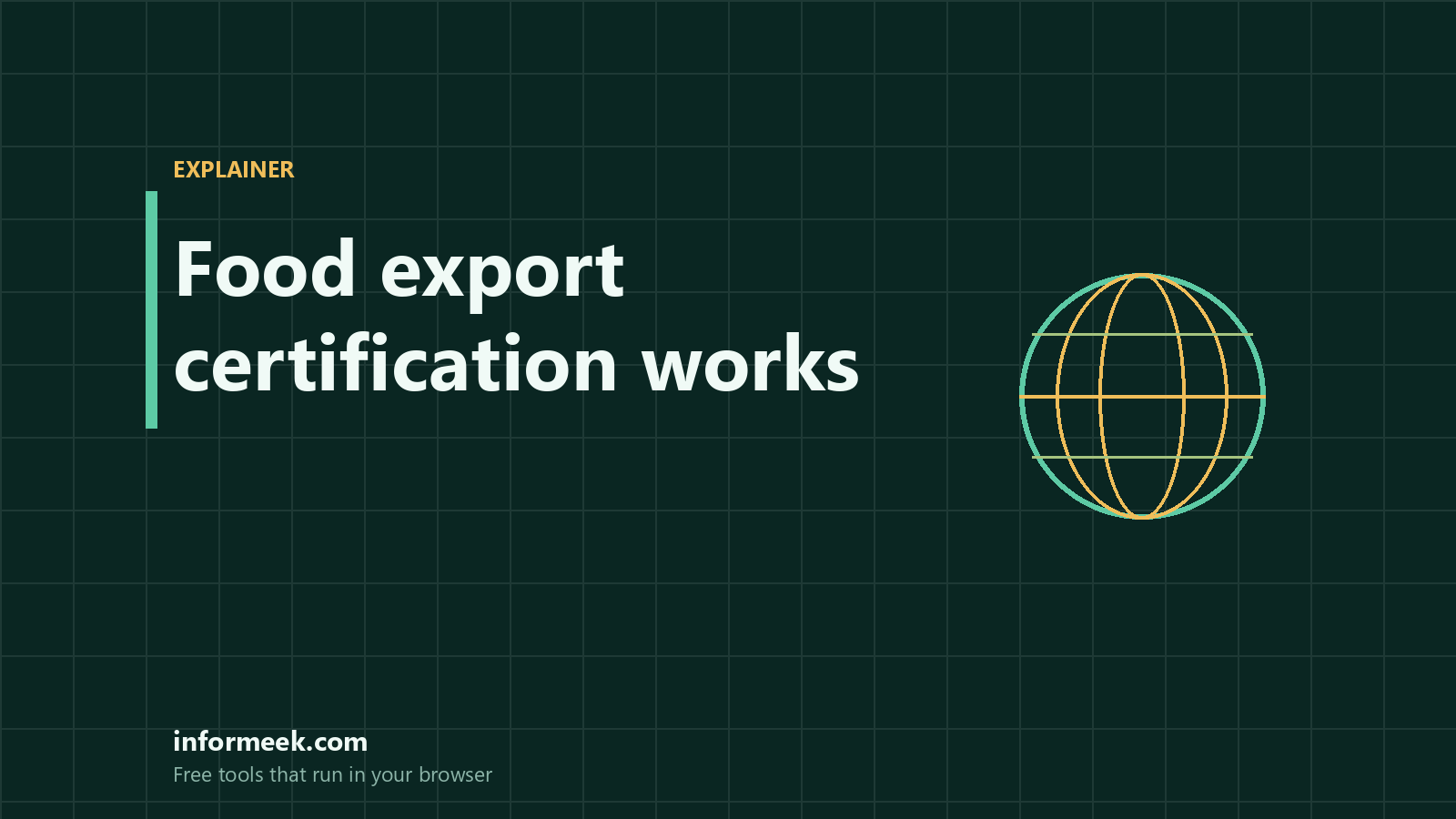 How Food Export Certification Works