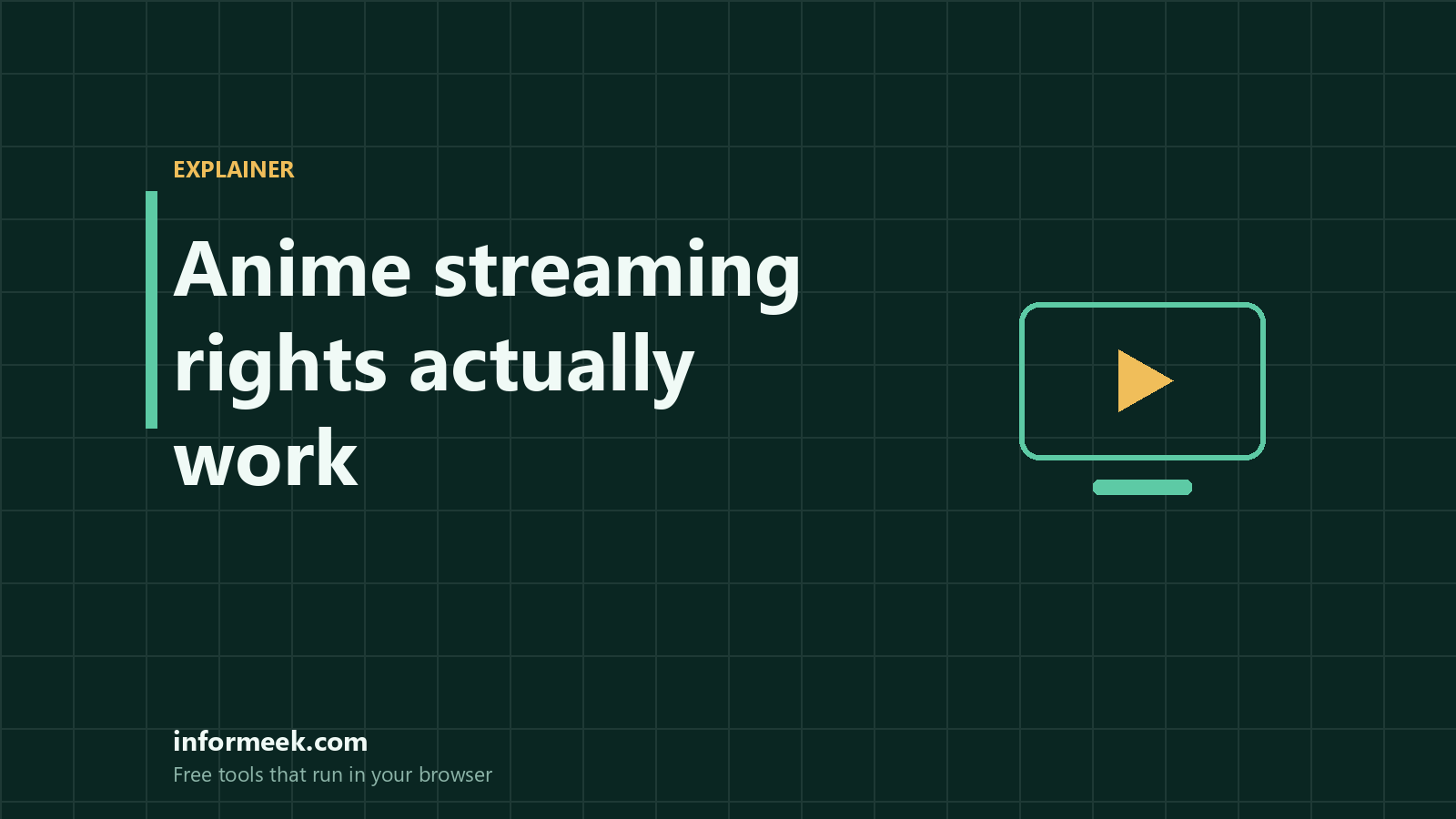 How Anime Streaming Rights Actually Work