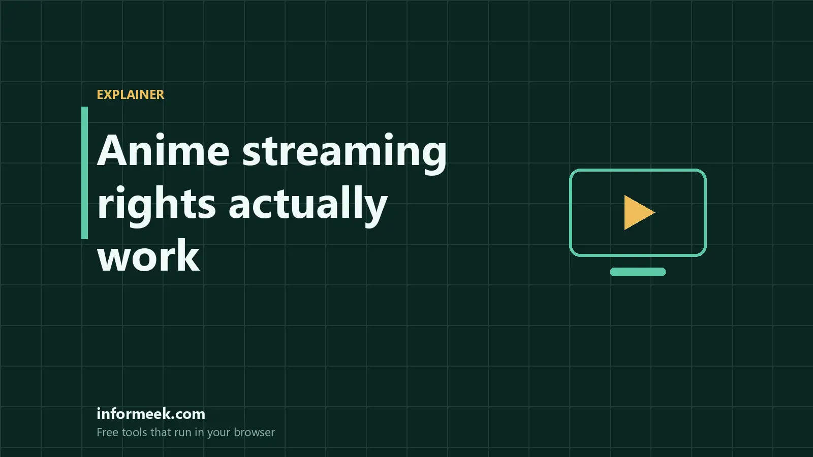 How Anime Streaming Rights Actually Work