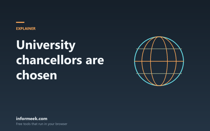 How University Chancellors Are Chosen