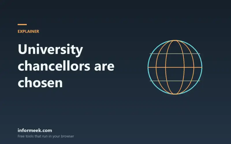 How University Chancellors Are Chosen