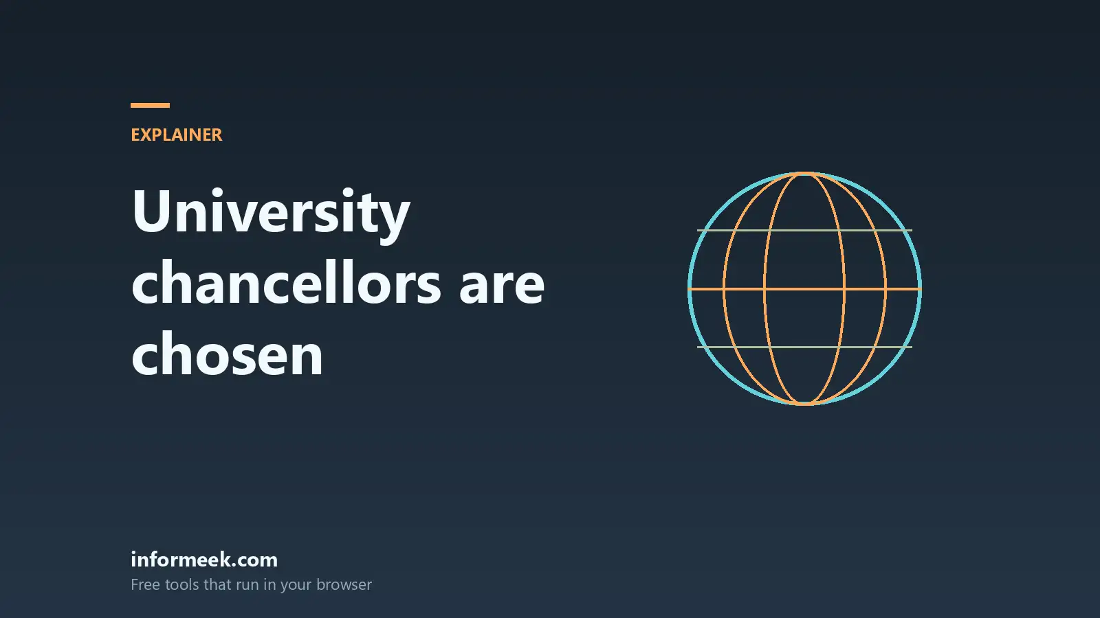 How University Chancellors Are Chosen