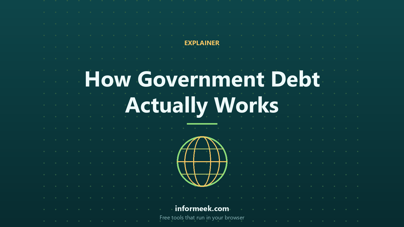 How Government Debt Actually Works