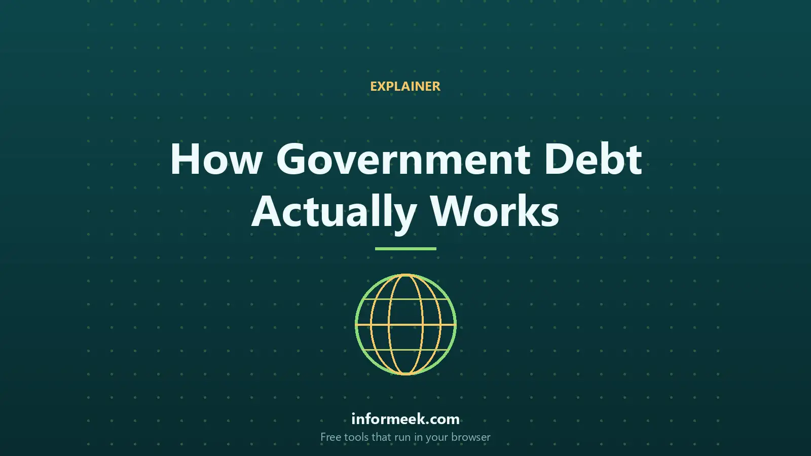 How Government Debt Actually Works
