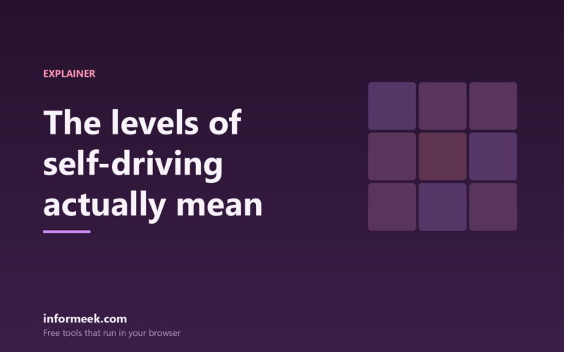 What the Levels of Self-Driving Actually Mean