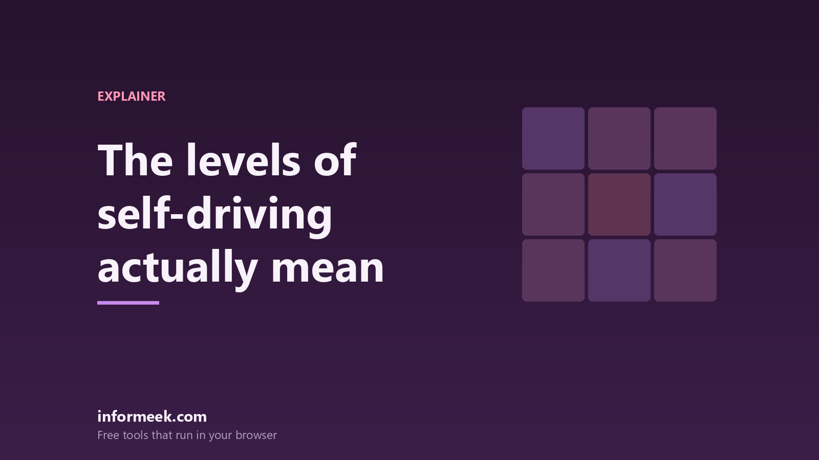 What the Levels of Self-Driving Actually Mean