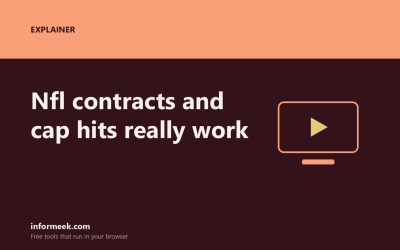 How NFL Contracts and Cap Hits Really Work