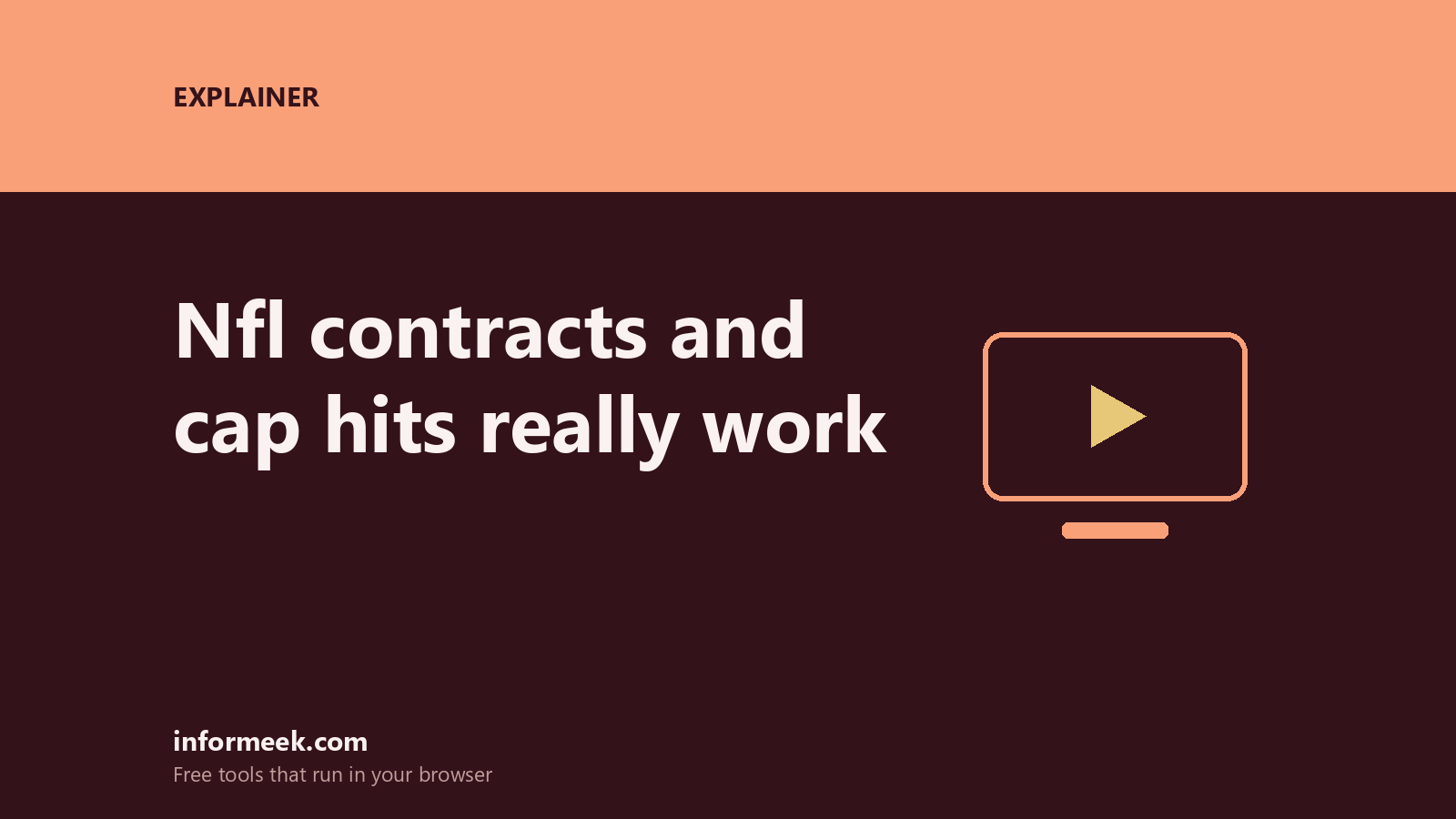 How NFL Contracts and Cap Hits Really Work