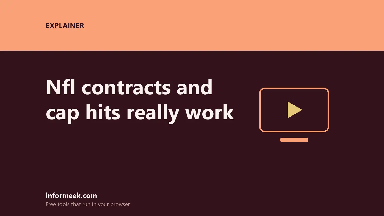 How NFL Contracts and Cap Hits Really Work