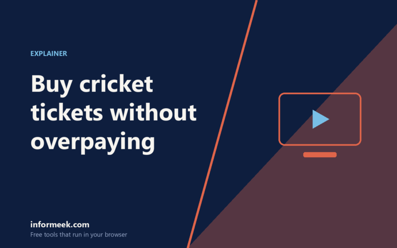 How to Buy Cricket Tickets Without Overpaying