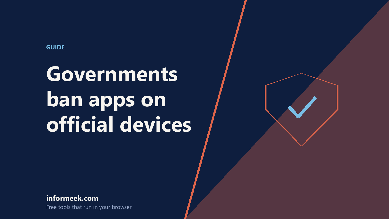 Why Governments Ban Apps on Official Devices