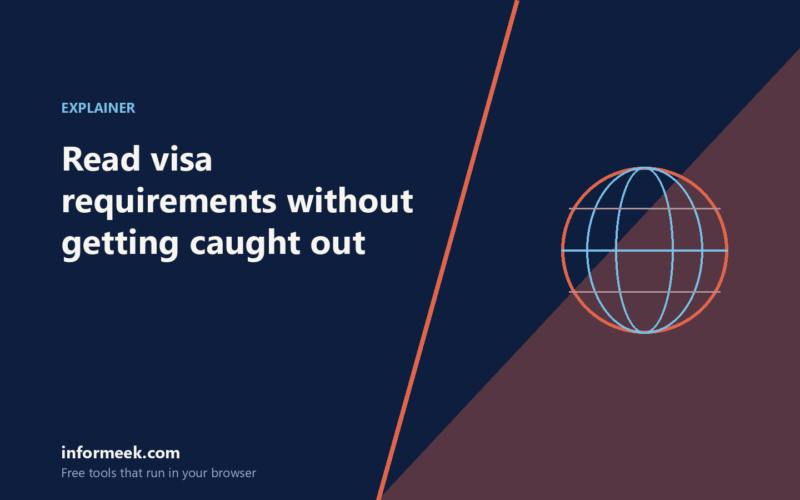 How to Read Visa Requirements Without Getting Caught Out
