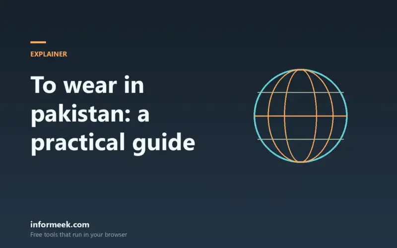 What to Wear in Pakistan: A Practical Guide