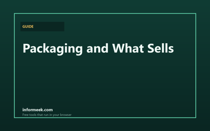 How Packaging Design Affects What People Buy