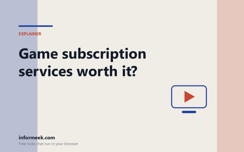 Are Game Subscription Services Worth It?