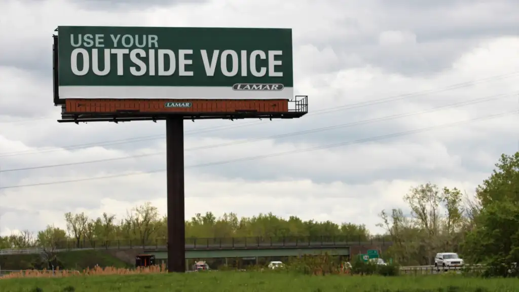 marketing campaign: Billboard in Menands, New York