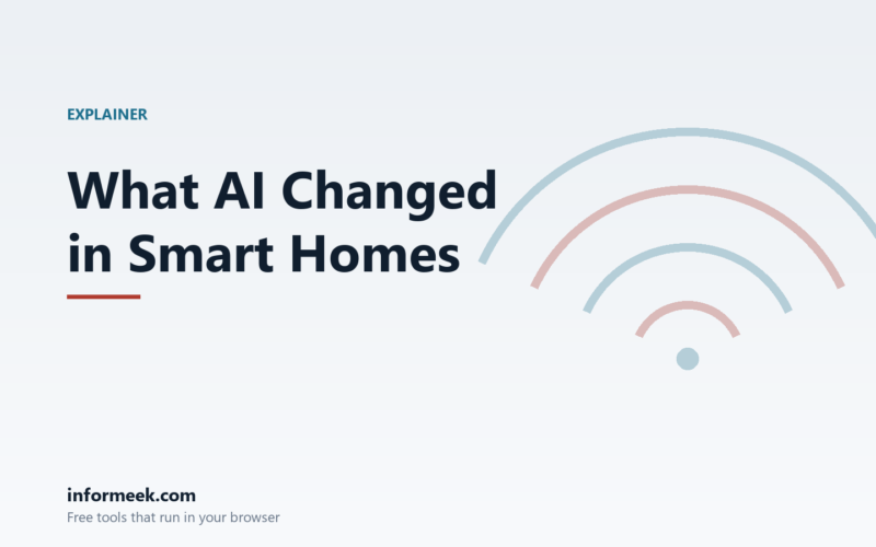 What AI Changed in the Smart Home