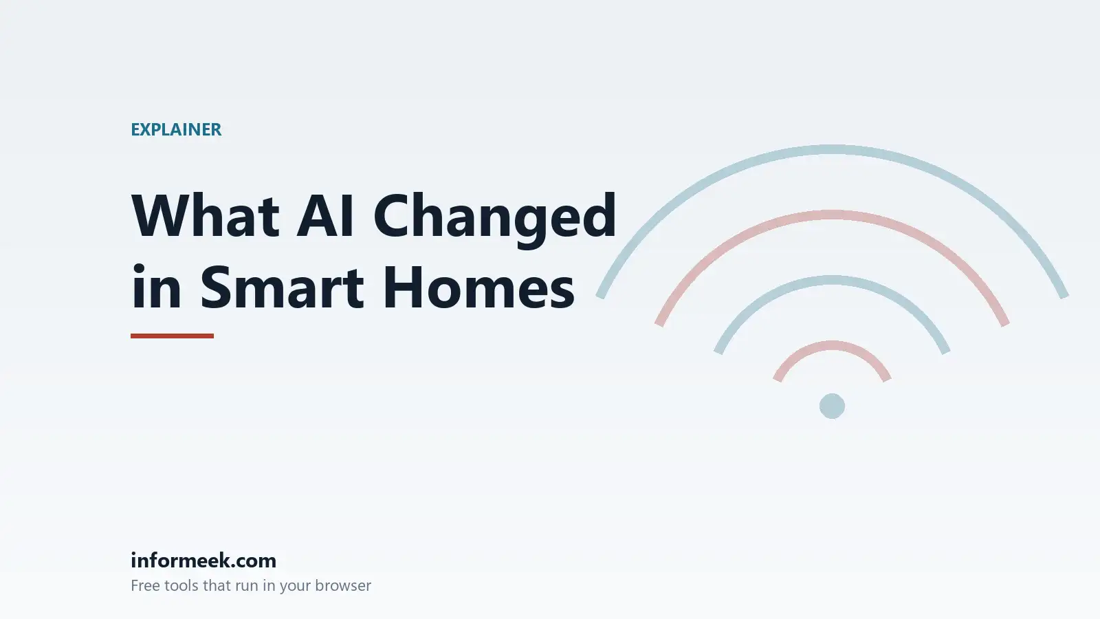 What AI Changed in the Smart Home