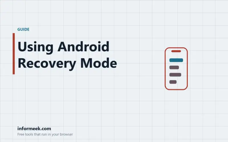 How to Use Android Recovery Mode