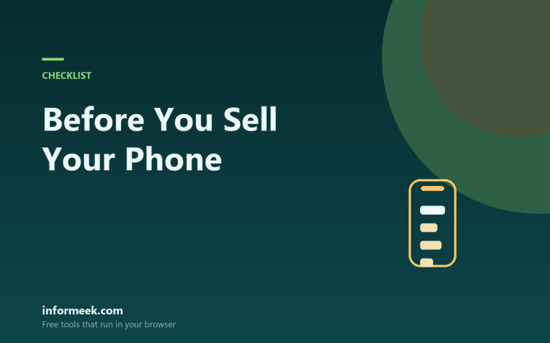 What to Do Before You Sell Your Phone