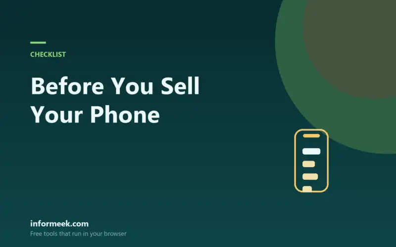 What to Do Before You Sell Your Phone