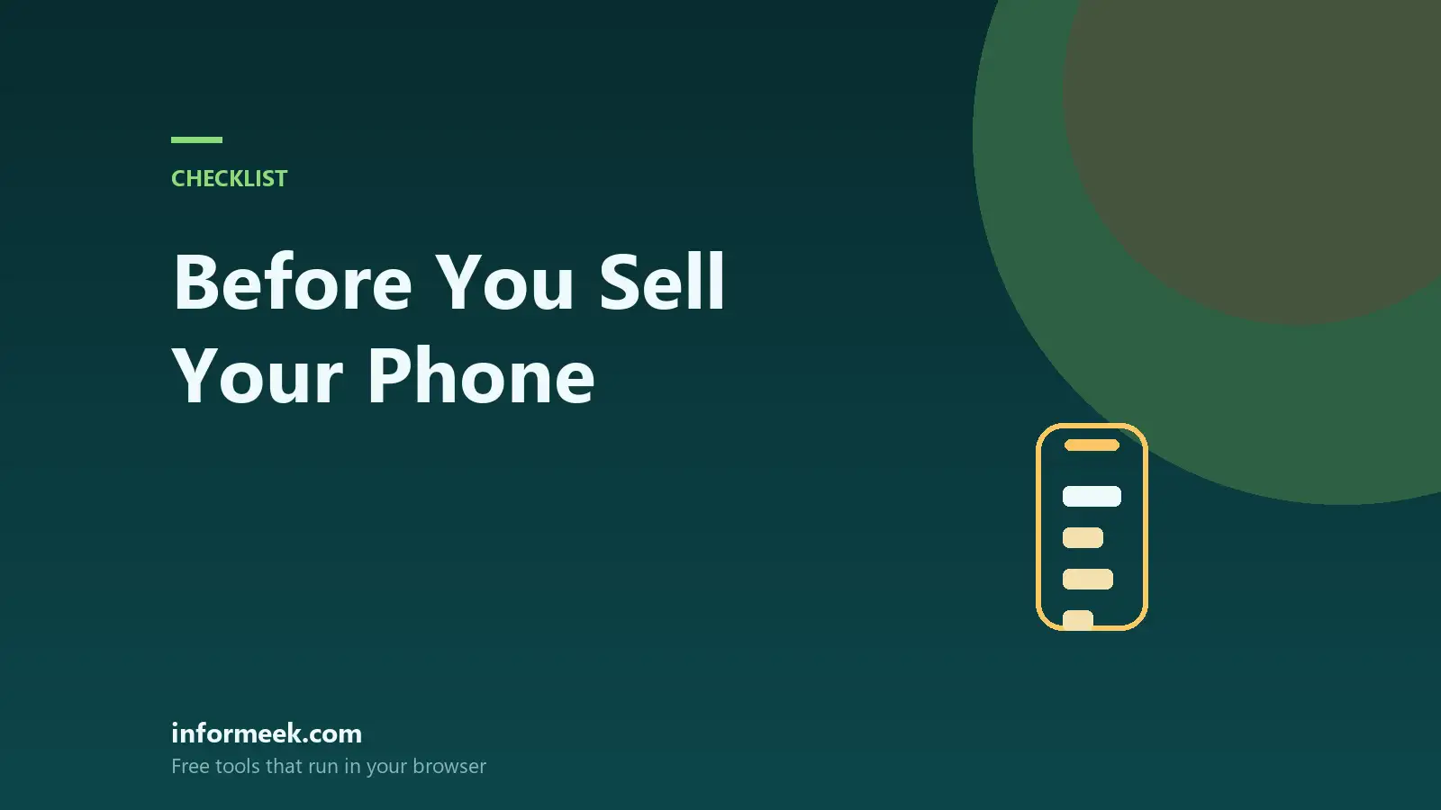 What to Do Before You Sell Your Phone