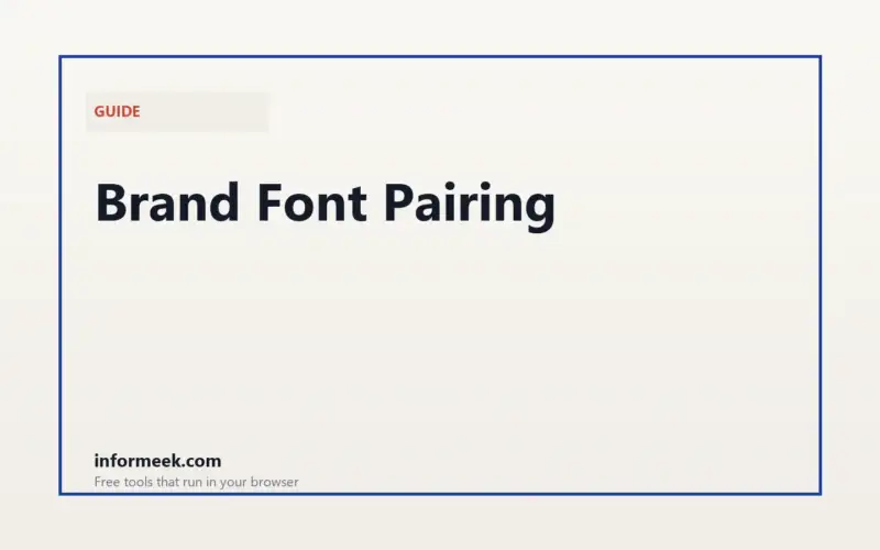 Brand Font Pairing: 4 Proven Combinations That Work