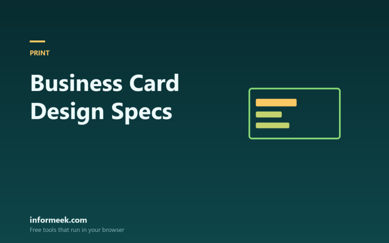 Business Card Design: 7 Specs That Prevent Costly Errors