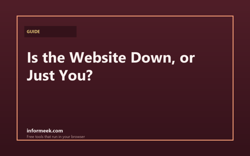 How to Check if a Website Is Down