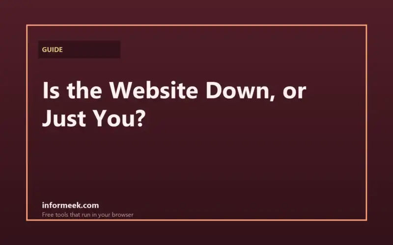 How to Check if a Website Is Down