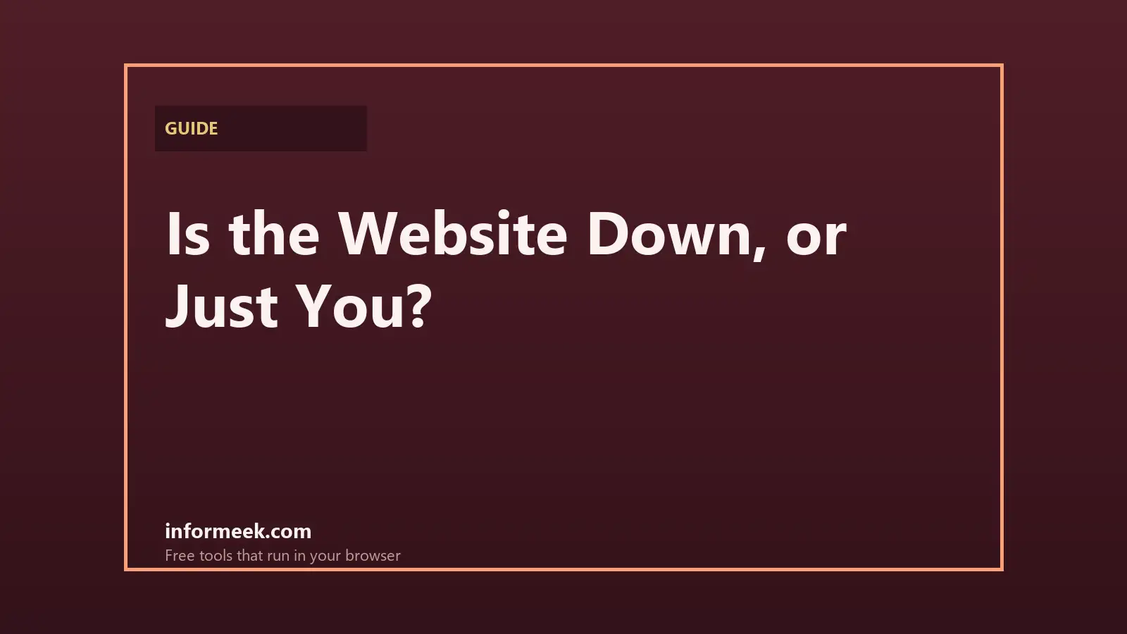 How to Check if a Website Is Down