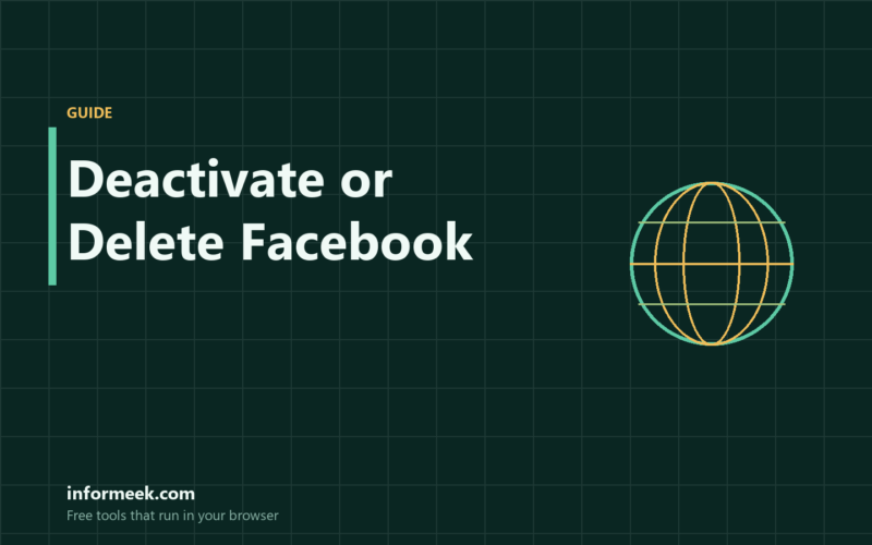 How to Deactivate or Delete Facebook