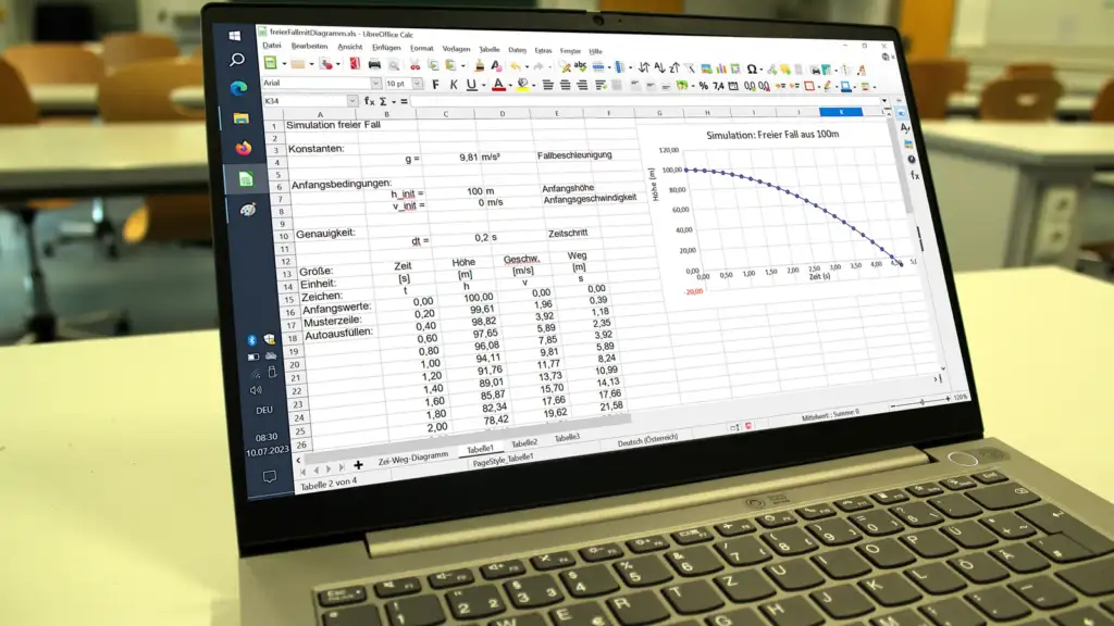 Excel skills: Lab-notebook-spreadsheet-simulation
