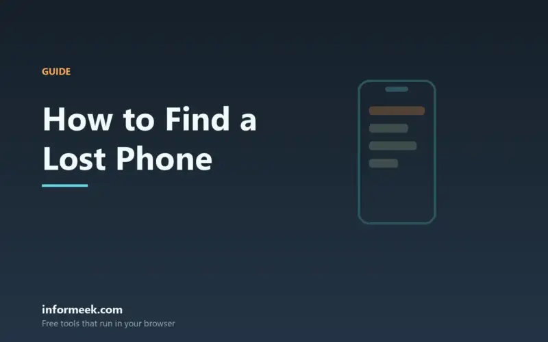 How to Find a Lost Phone