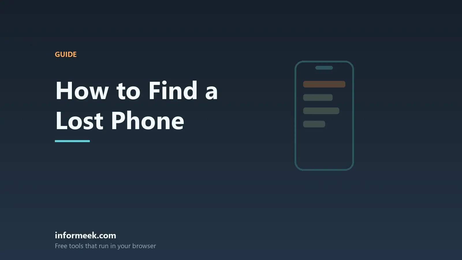 How to Find a Lost Phone