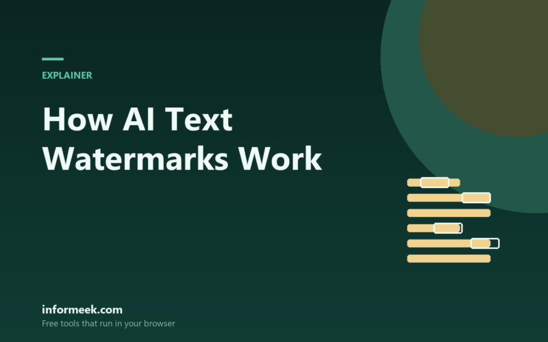 How AI Text Watermarks Work