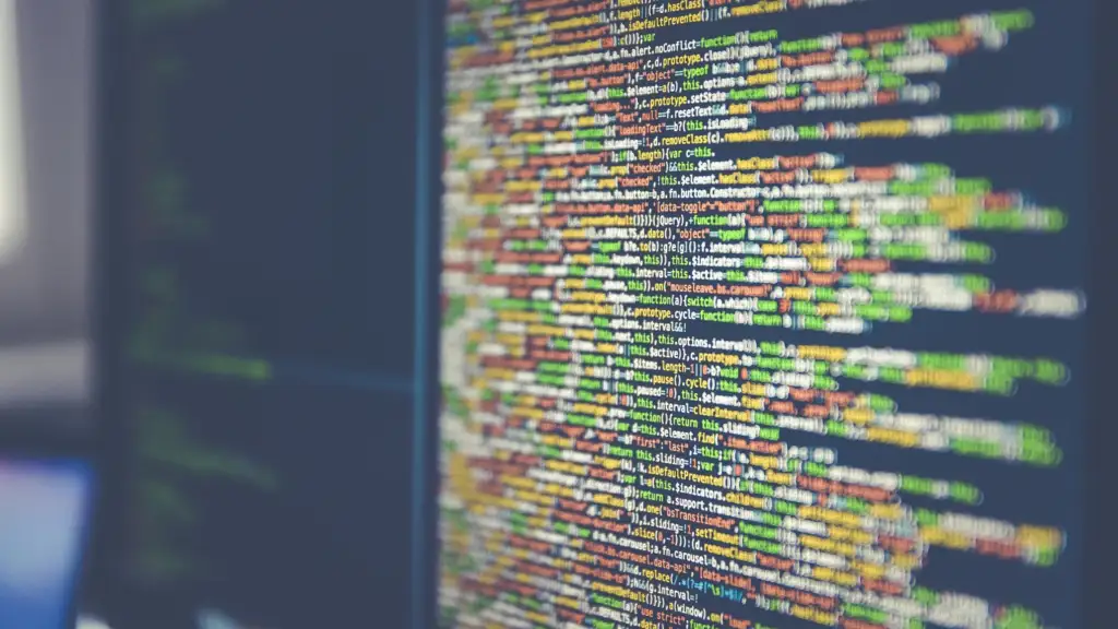 AI text watermarks: Code on computer monitor (Unsplash)