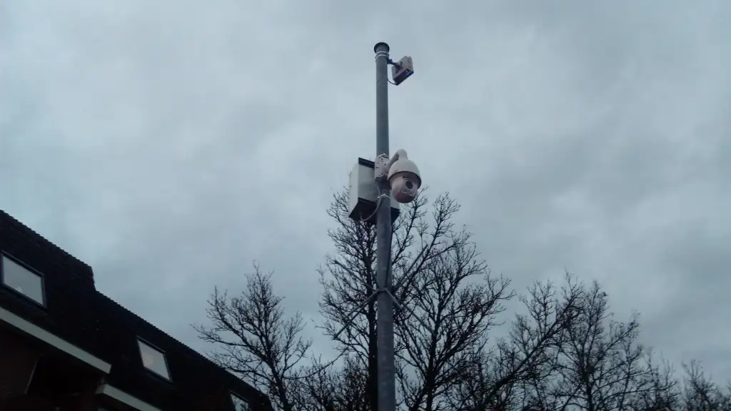 reverse face search: Surveillance cameras in a shopping street, Veendam (2020) 01