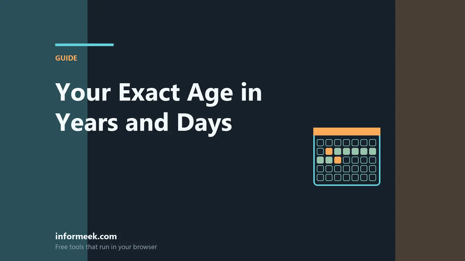 How to Calculate Your Exact Age in Years, Months and Days
