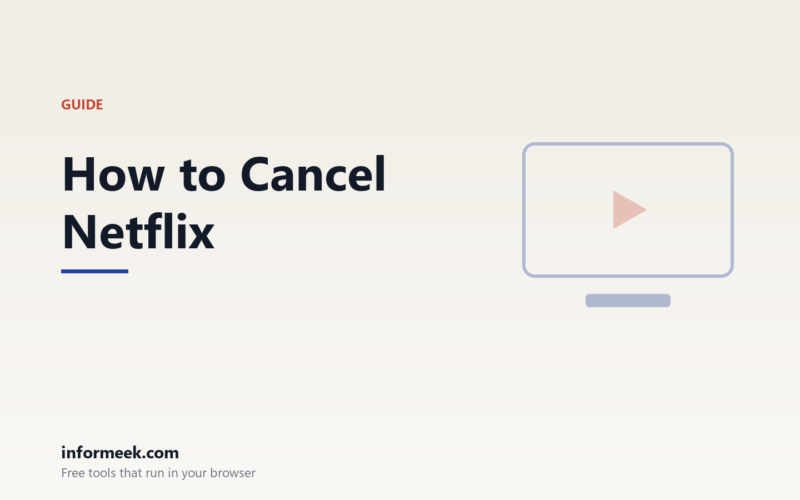 How to Cancel Netflix