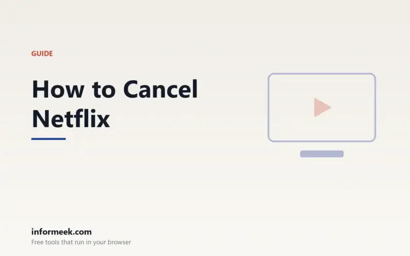 How to Cancel Netflix