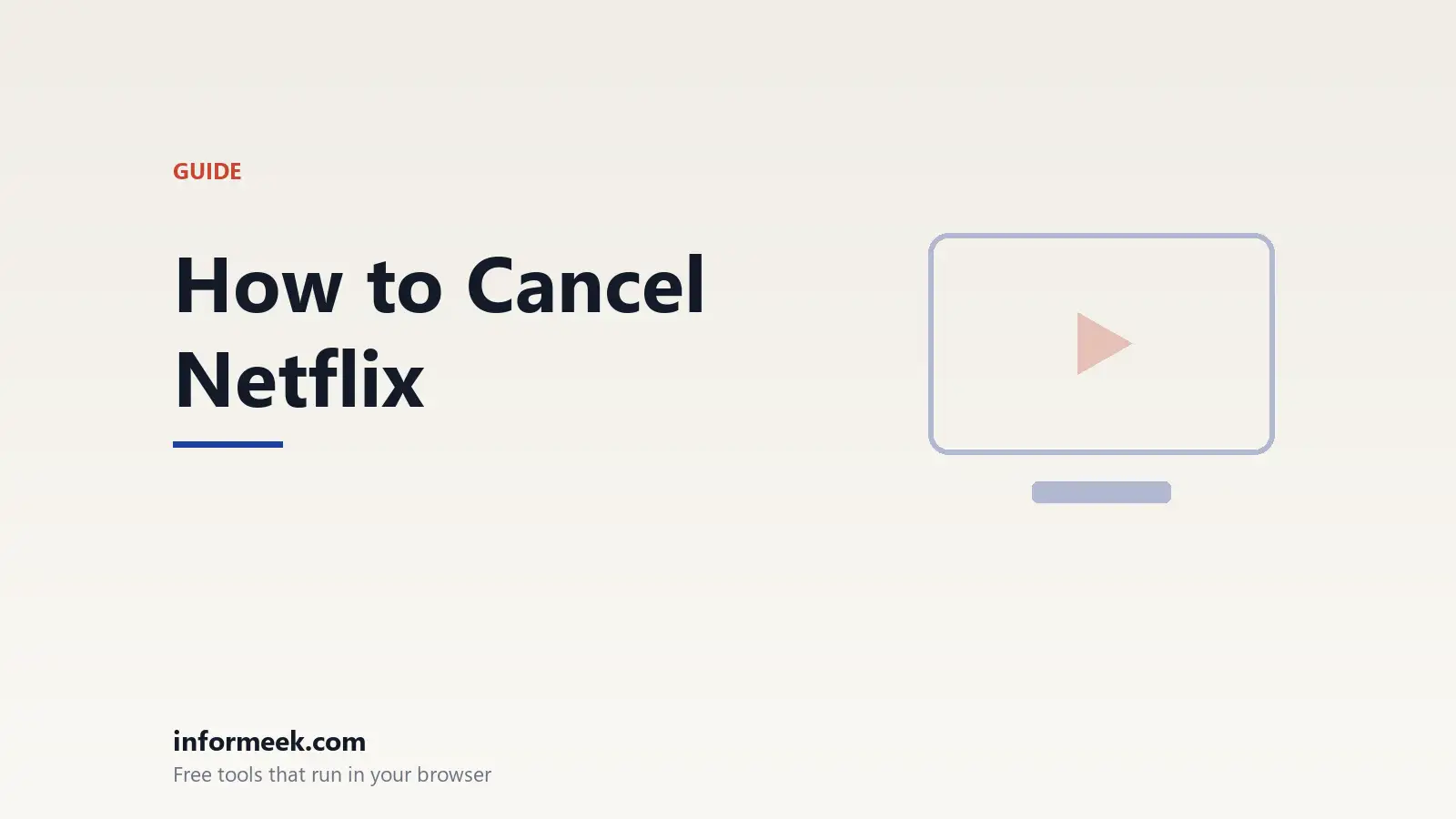 How to Cancel Netflix