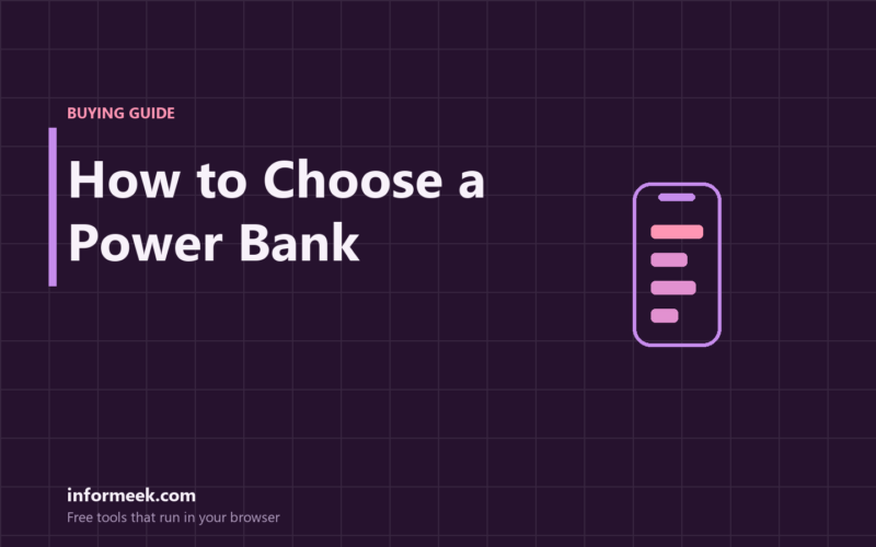 How to Choose a Power Bank