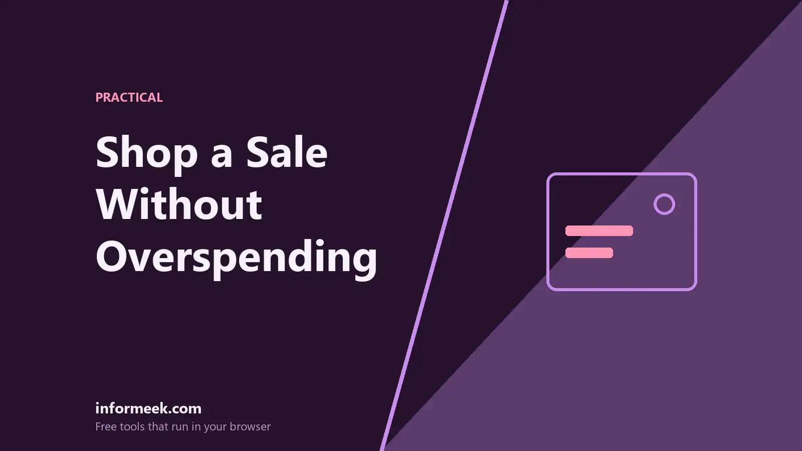 How to Shop a Sale Without Overspending