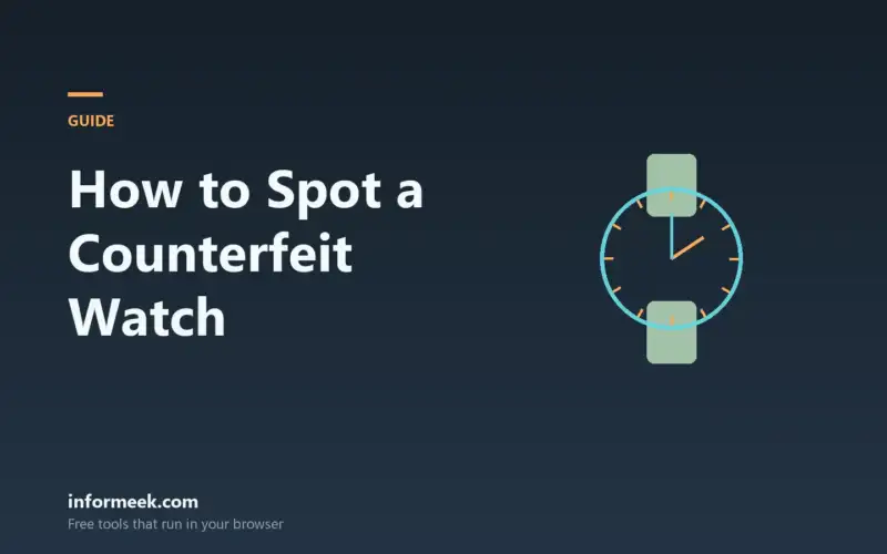 How to Spot a Counterfeit Watch