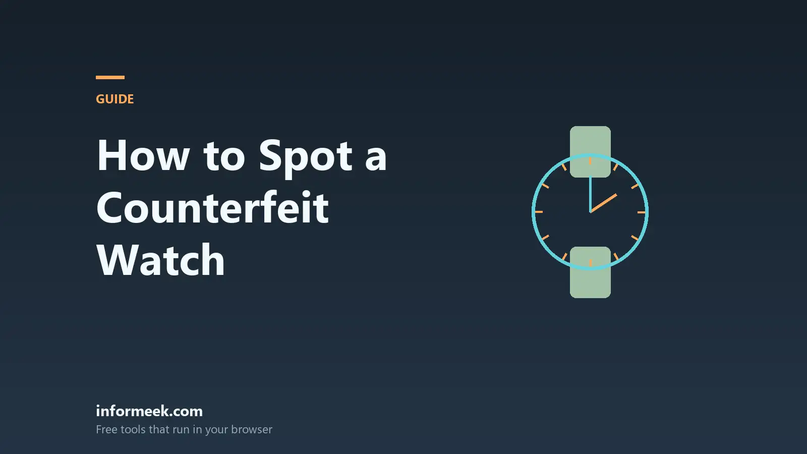 How to Spot a Counterfeit Watch