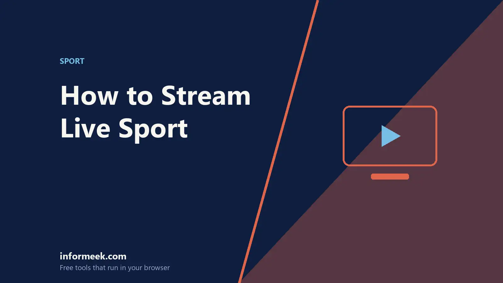 How to Stream Live Sport