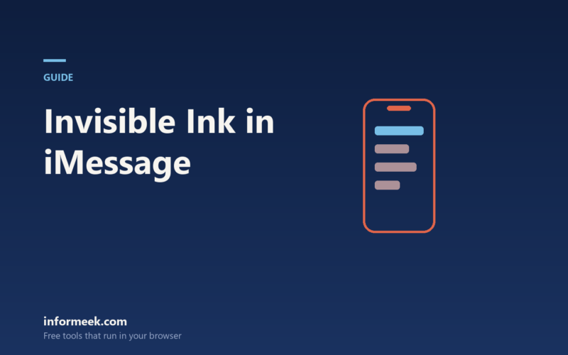 How to Use Invisible Ink in iMessage